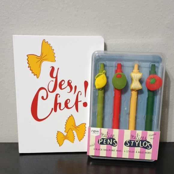 Other - Italian Themed Journal And Ballpoint Pens Set